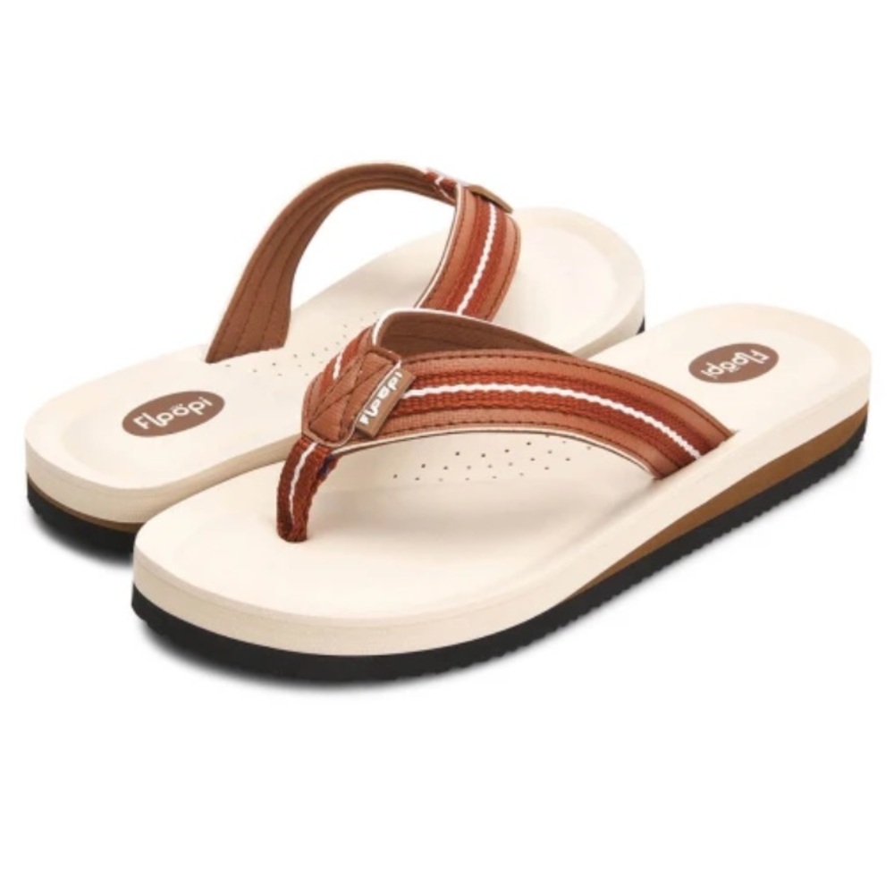 Floopi Zoey NWOT Brown Tan Sandals Size 11